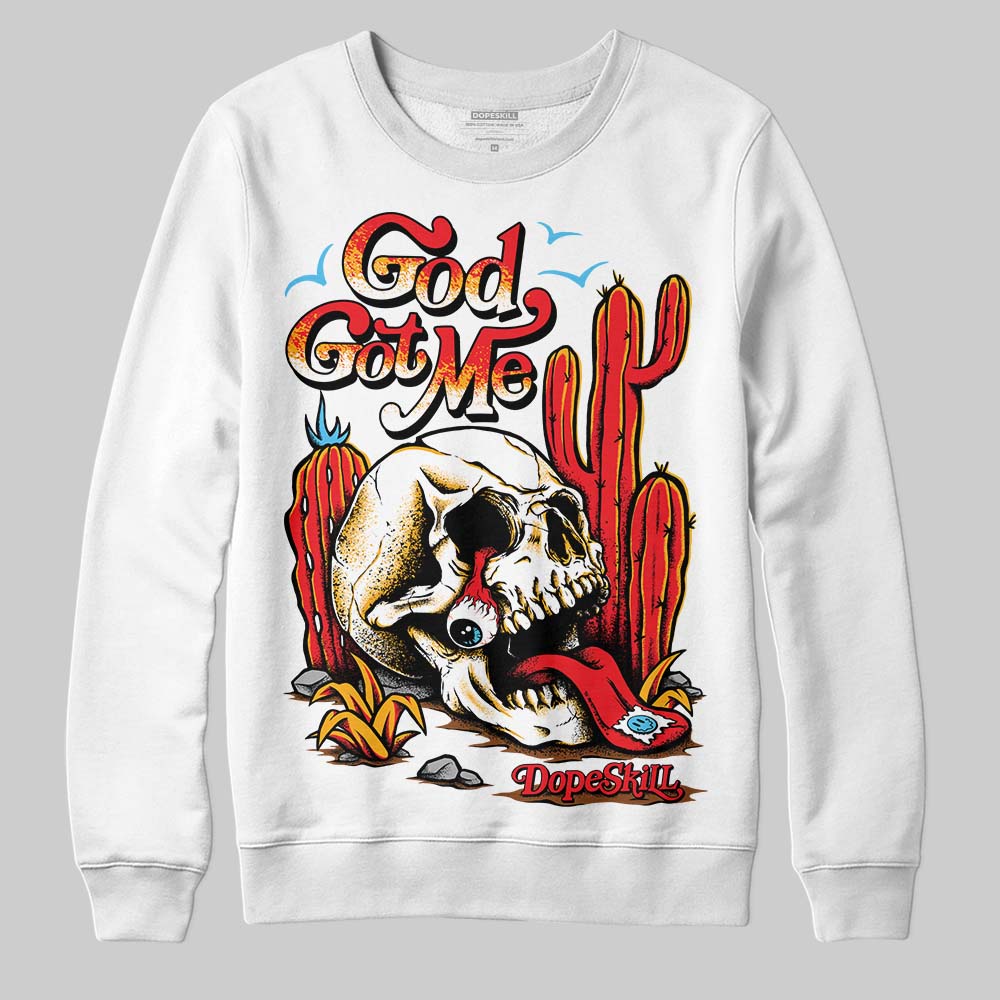 Red Collection superstreetwear Sweatshirt God Got Me Graphic