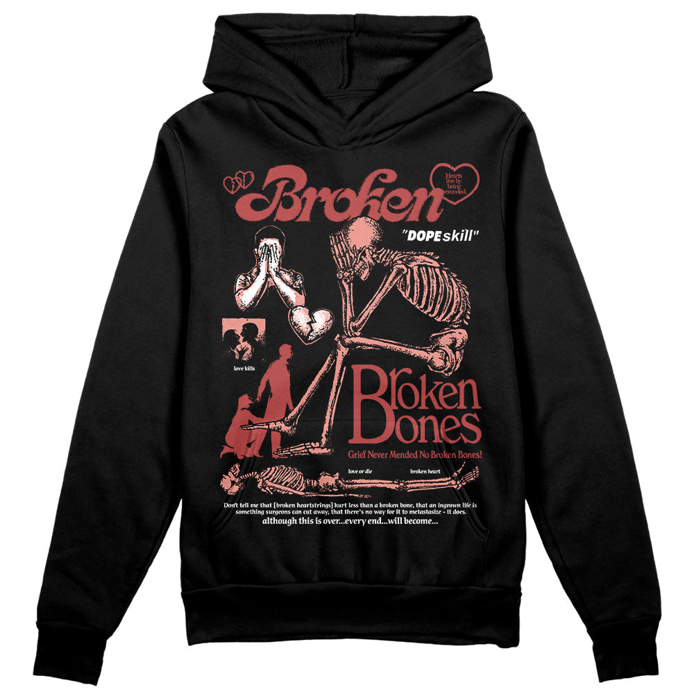 Dune Red 13s superstreetwear Hoodie Sweatshirt Broken Bones Graphic