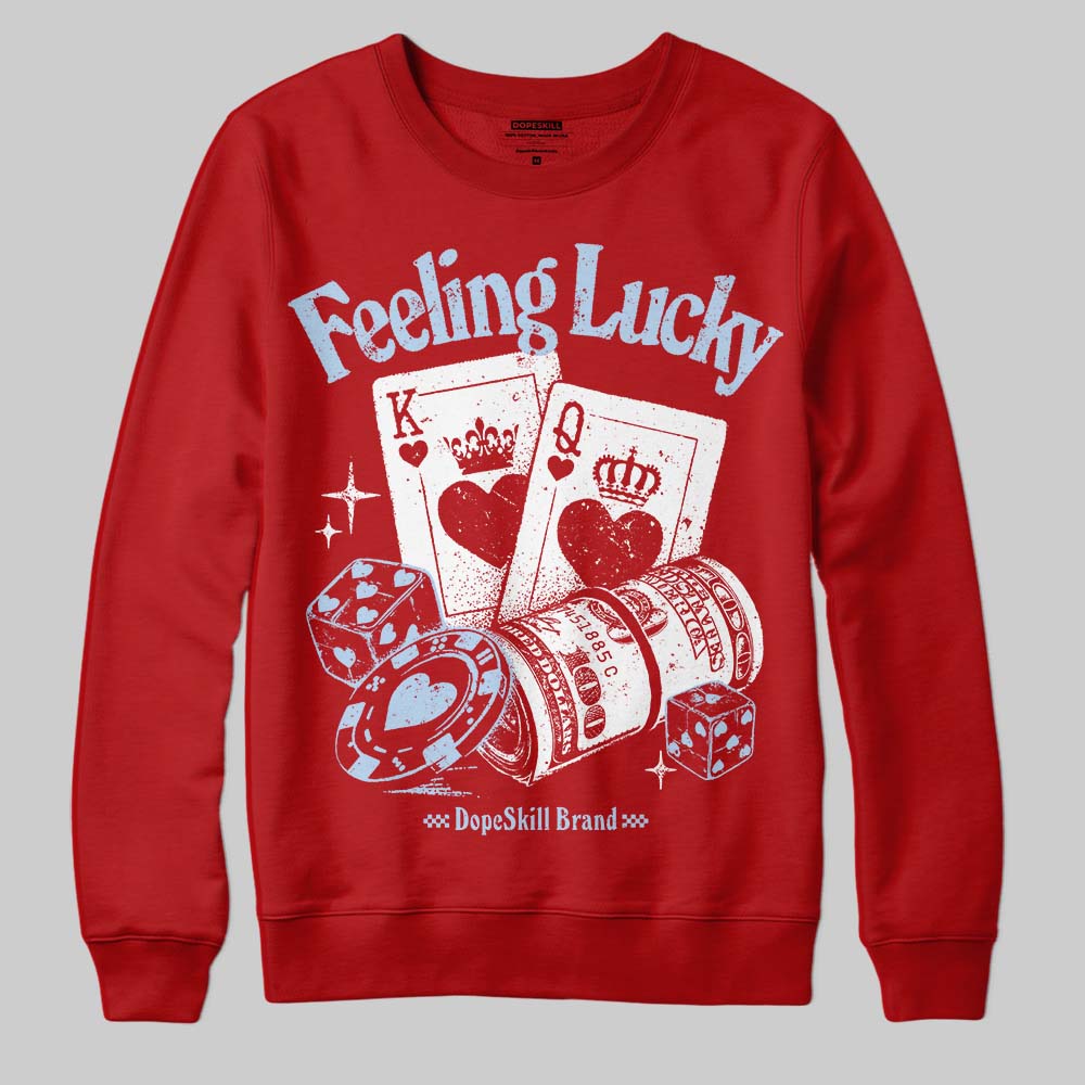 Cherry 11s superstreetwear Sweatshirt Feeling Lucky Graphic