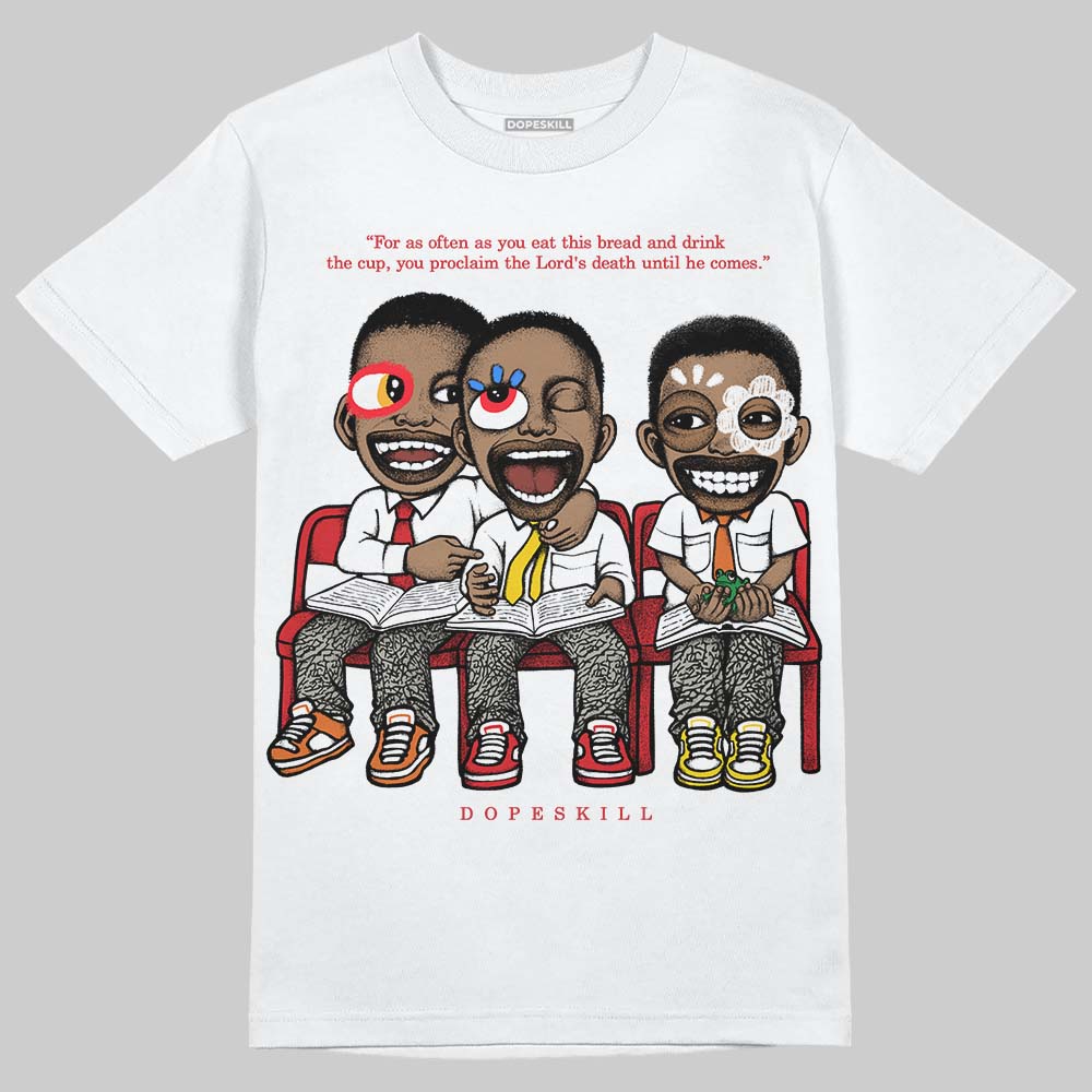 Fire Red 3s superstreetwear T-Shirt First Sunday Graphic