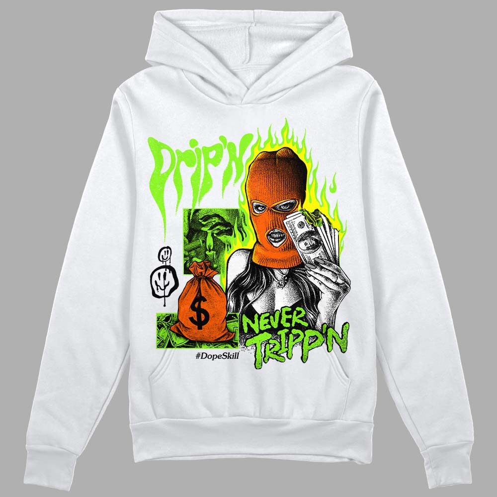 Neon Green Collection superstreetwear Hoodie Sweatshirt Drip'n Never Tripp'n Graphic