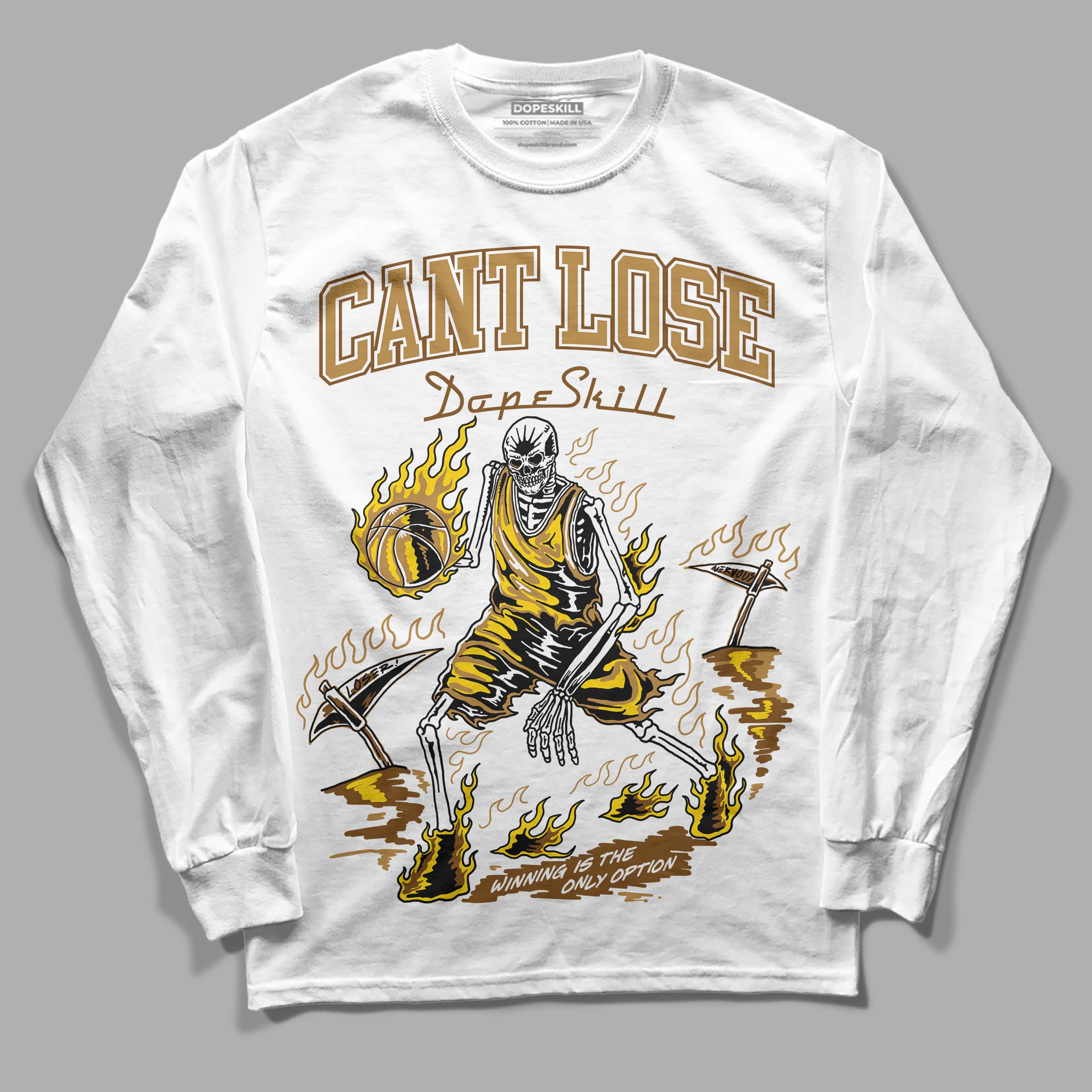 Wheat 13s superstreetwear Long Sleeve T-Shirt Cant Lose Graphic