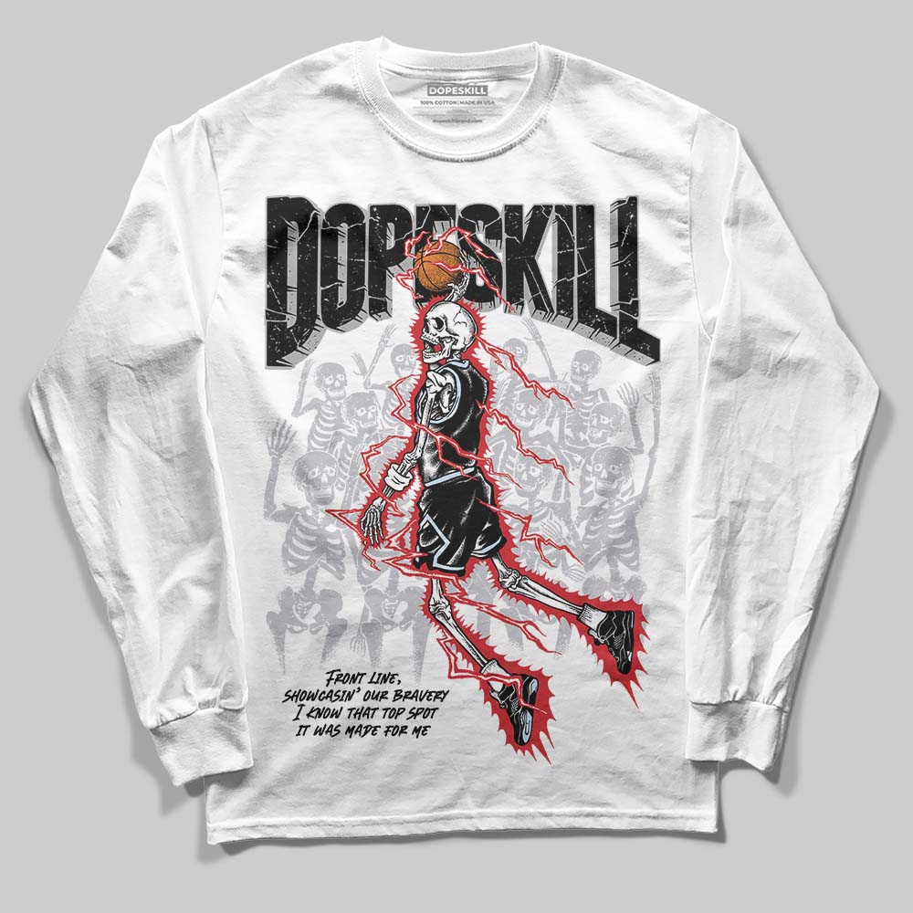 Black Metallic Reimagined 5s superstreetwear Long Sleeve T-Shirt Thunder Dunk Graphic