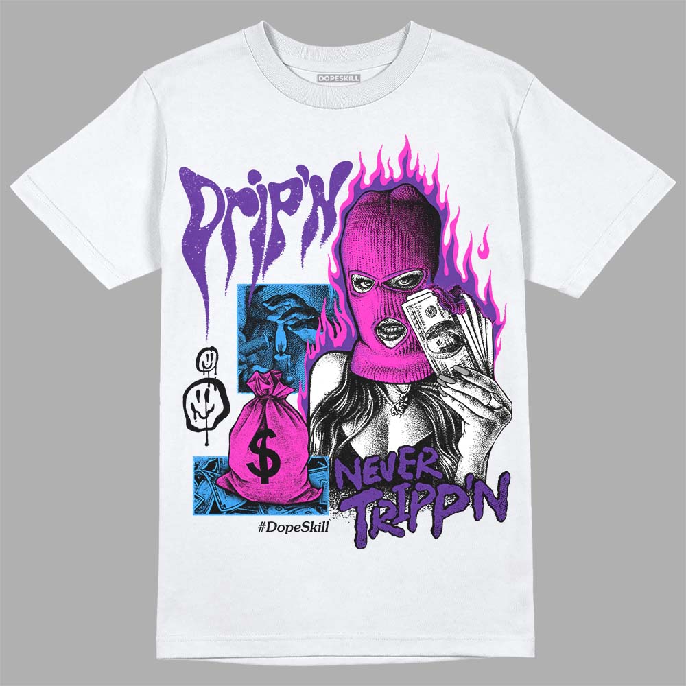 PURPLE Collection superstreetwear T-Shirt Drip'n Never Tripp'n Graphic