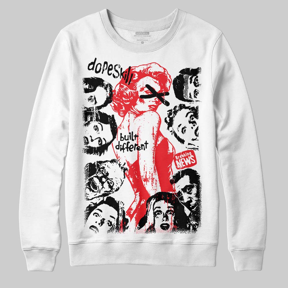 Red Collection superstreetwear Sweatshirt Built Different Graphic