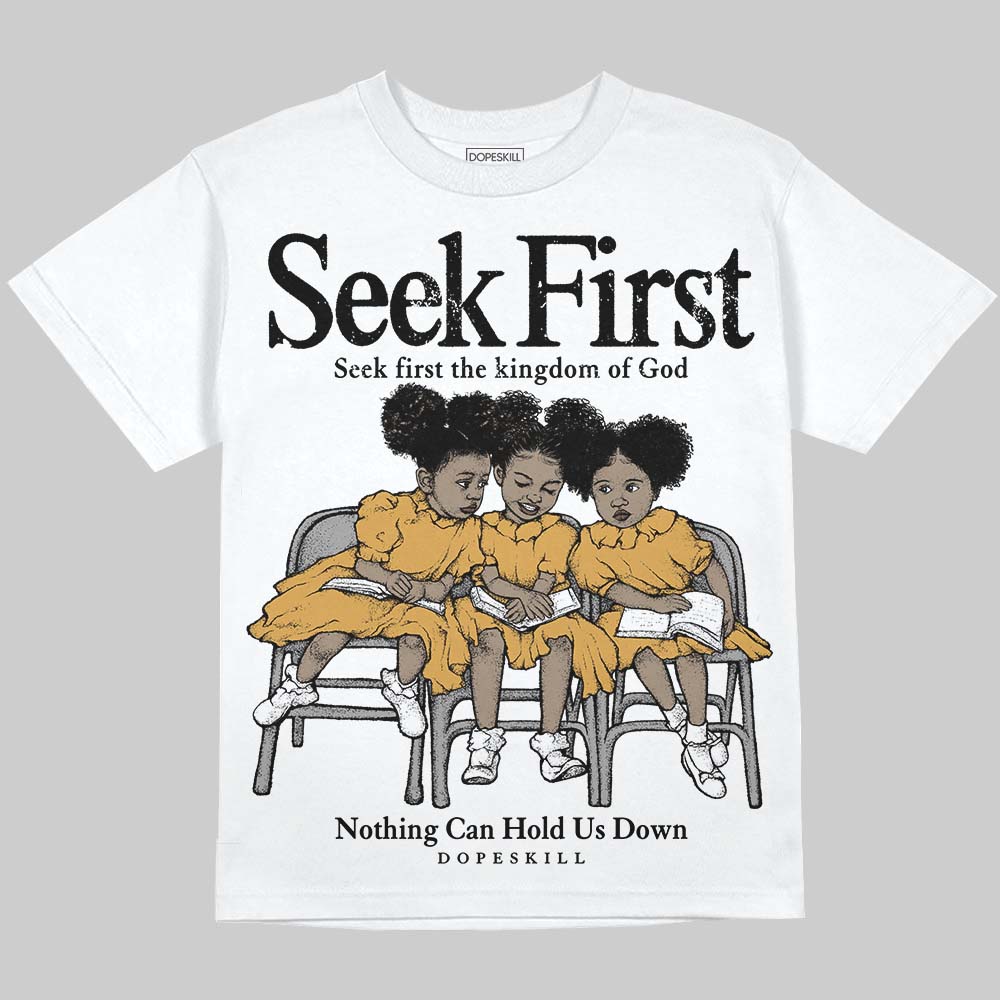 Gratitude 11s superstreetwear Oversize Print T-Shirt New Seek First Graphic