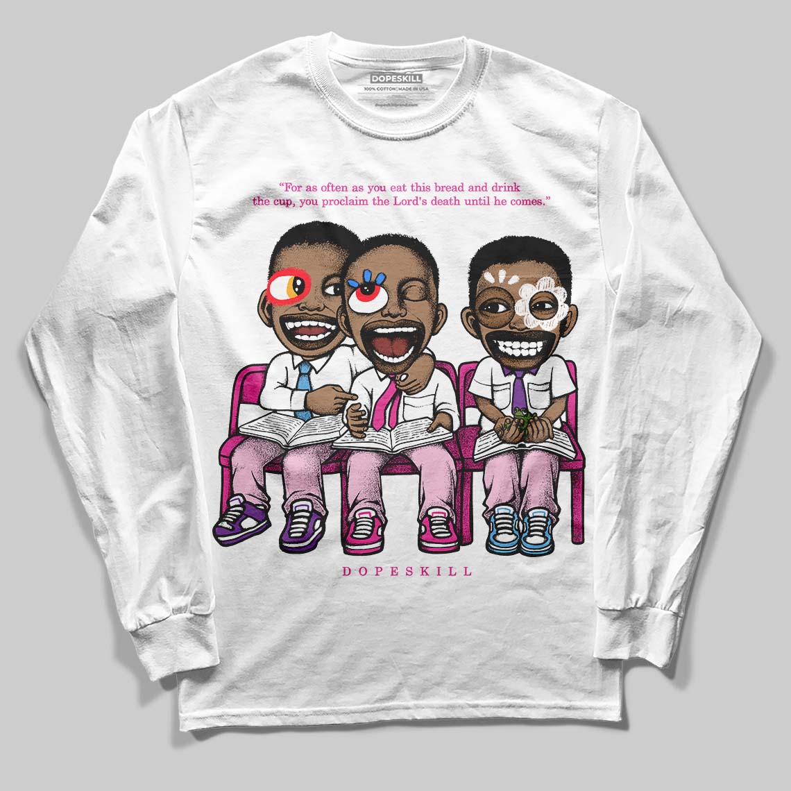 Pink Collection superstreetwear Long Sleeve T-Shirt First Sunday Graphic