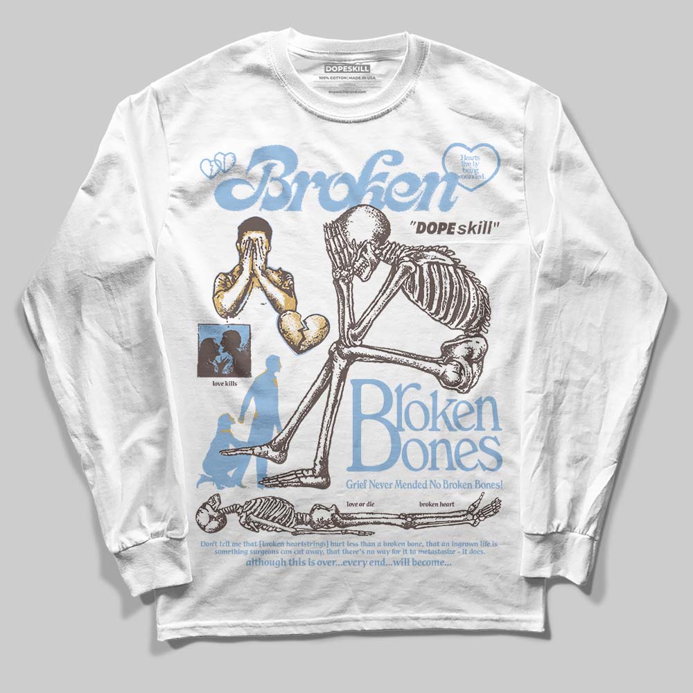 Handball Spezial Light Blue superstreetwear Long Sleeve T-Shirt Broken Bones Graphic