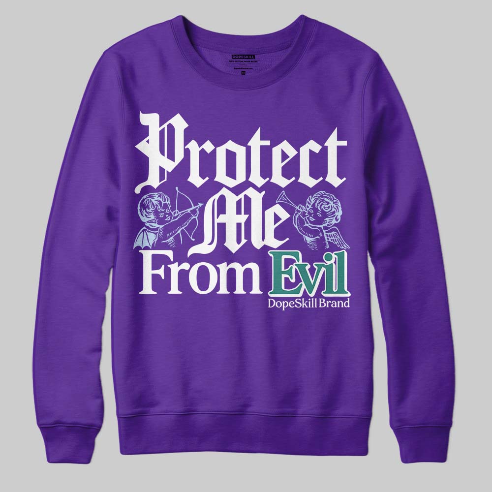 Grape 5s superstreetwear Sweatshirt Protect Me From Evil Graphic