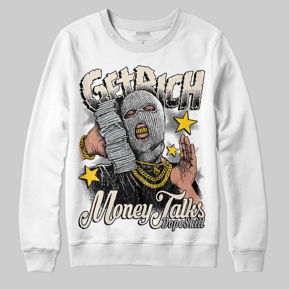Reverse Metallic 5s superstreetwear Sweatshirt Get Rich Graphic