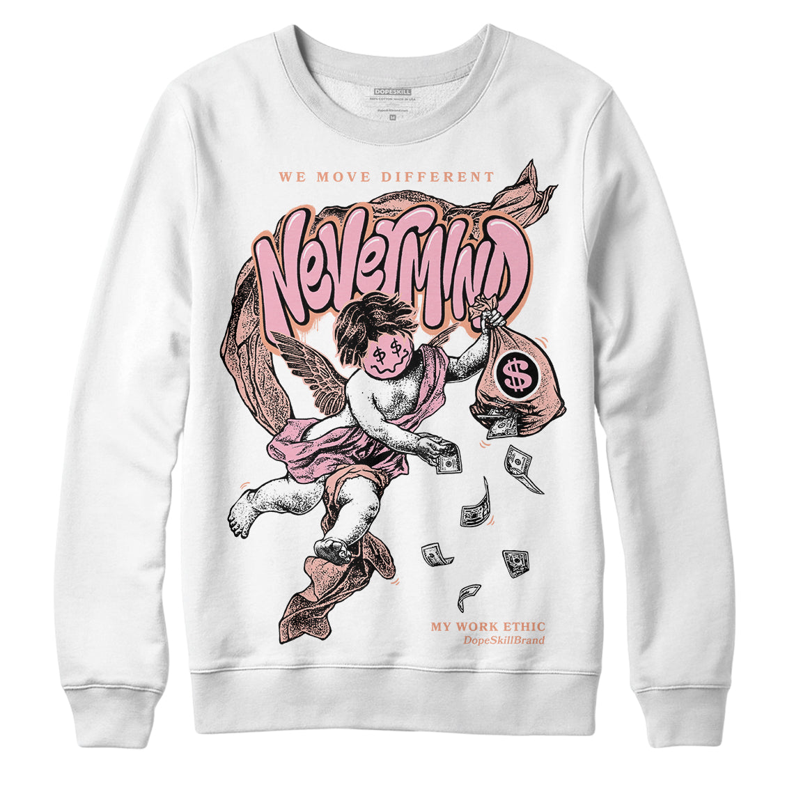 Legend Pink 11s superstreetwear Sweatshirt Nevermind Graphic