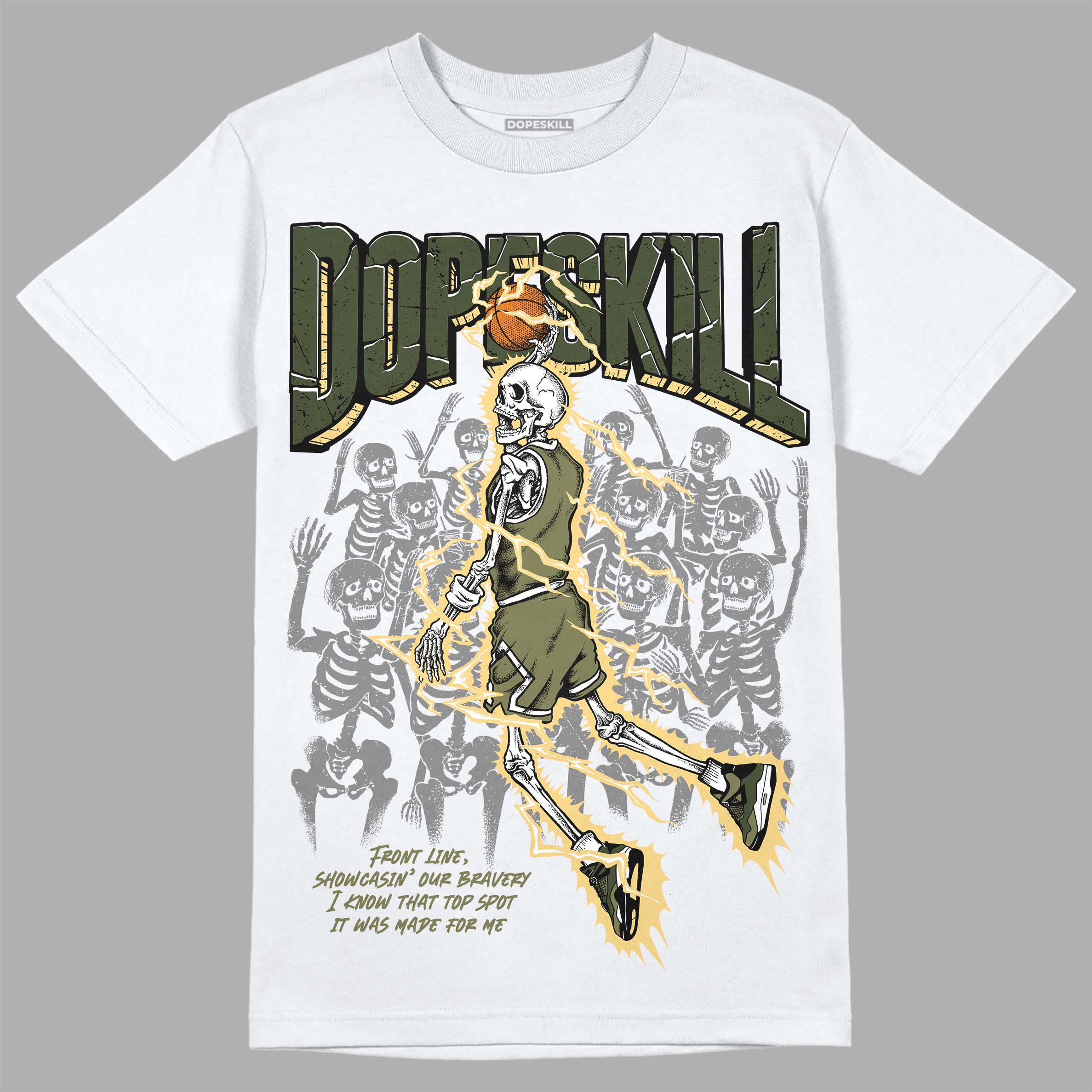 Craft Olive 4s superstreetwear T-Shirt Thunder Dunk Graphic