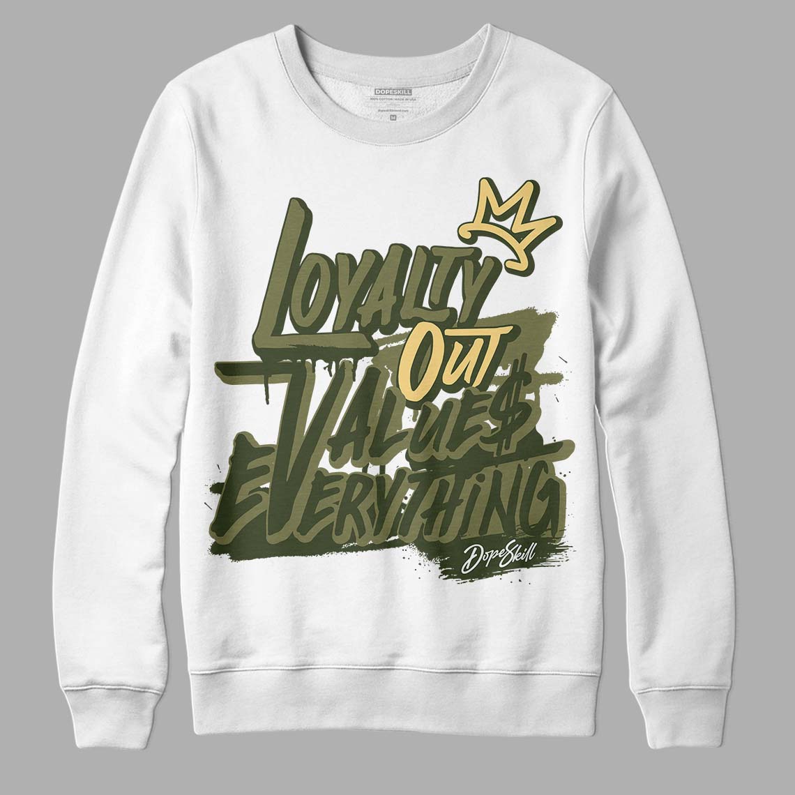 Craft Olive 4s superstreetwear Sweatshirt LOVE Graphic