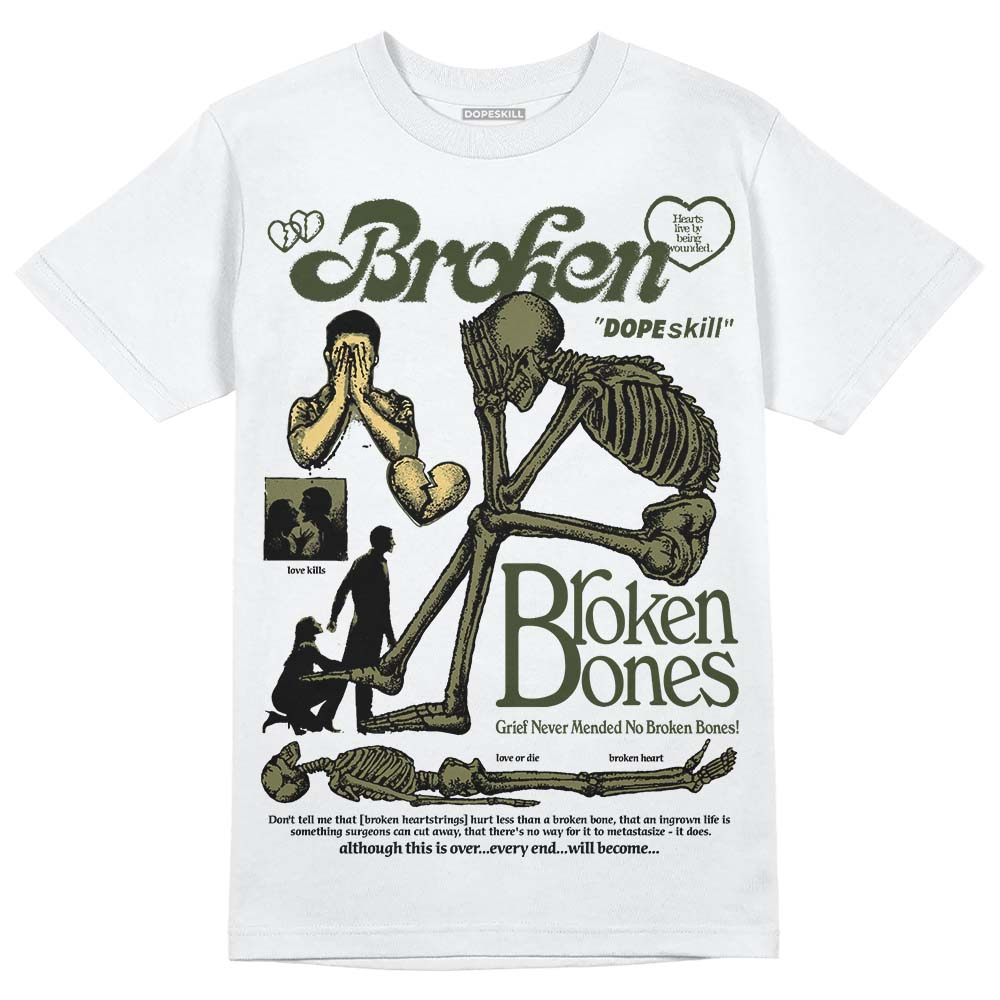 Craft Olive 4s superstreetwear T-Shirt Broken Bones Graphic