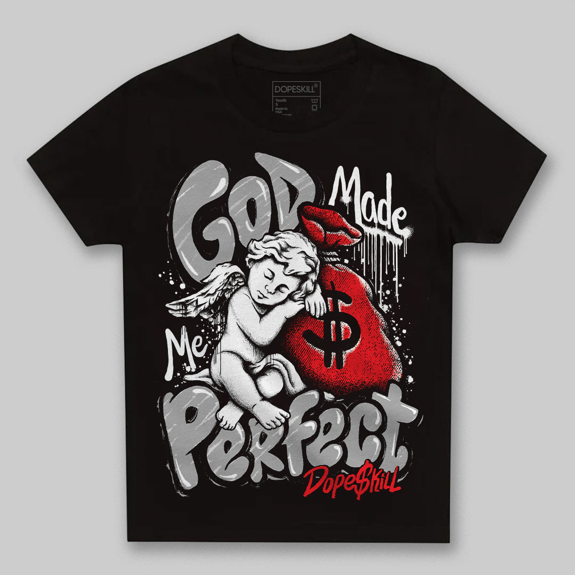 White Thunder 4s superstreetwear Toddler Kids T-shirt God Made Me Perfect Graphic