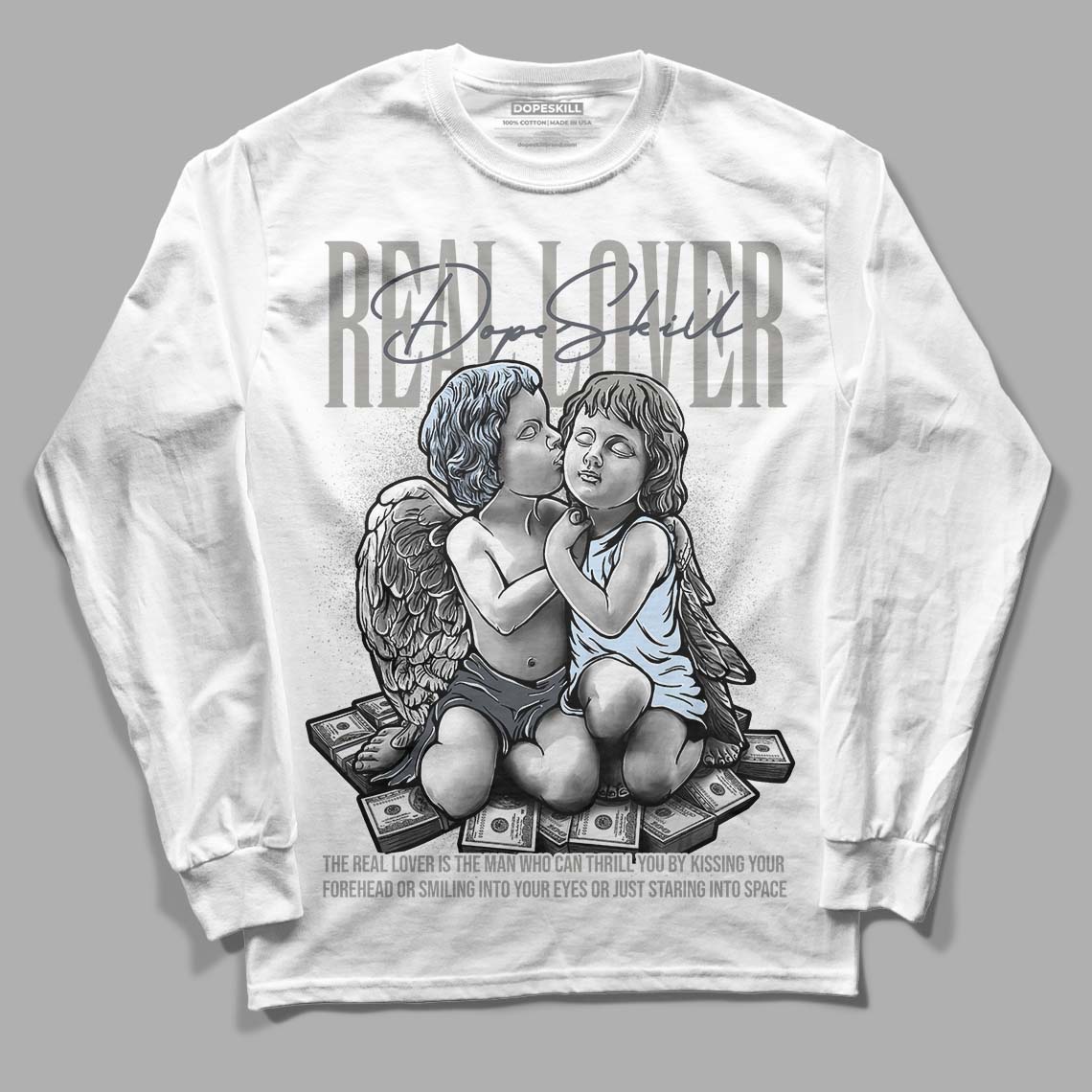 Cool Grey 6s superstreetwear Long Sleeve T-Shirt Real Lover Graphic