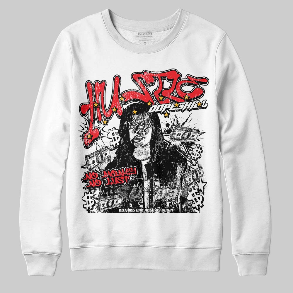 Red Collection superstreetwear Sweatshirt No Money No Lust Graphic