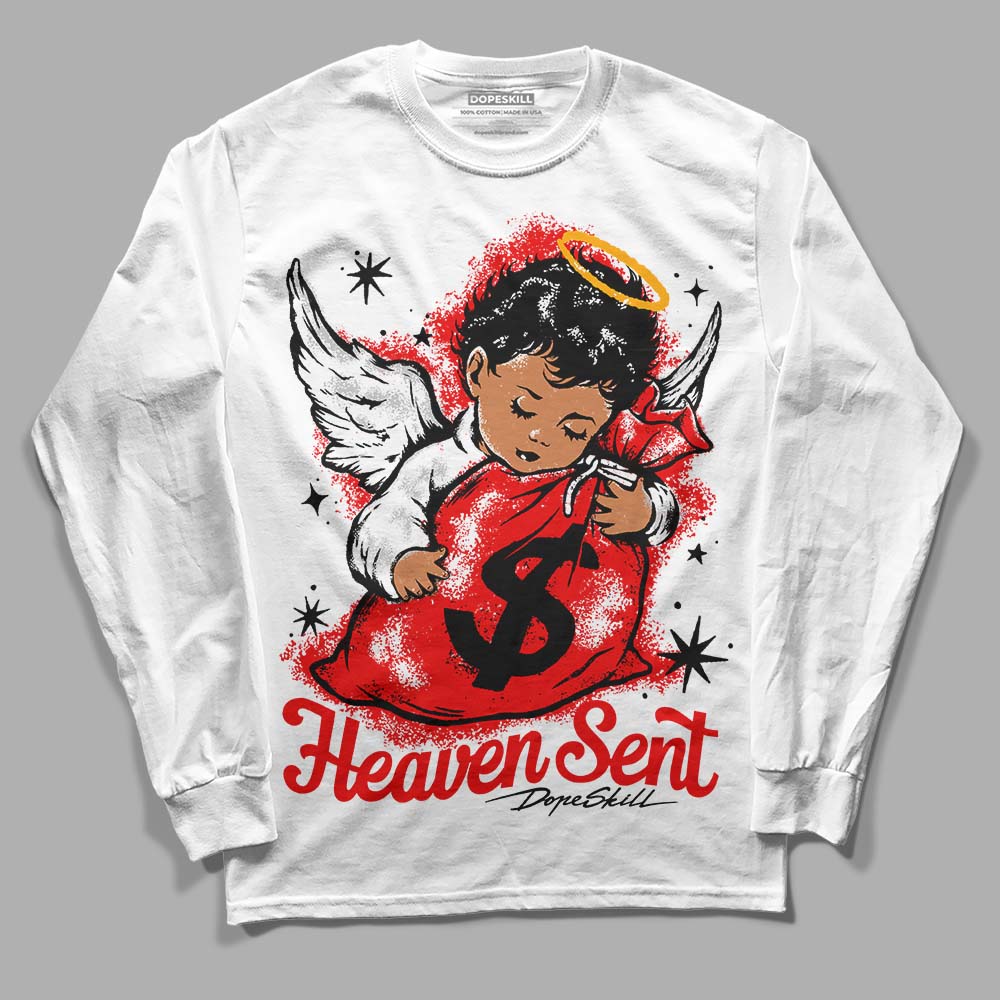 Cherry 12s superstreetwear Long Sleeve T-Shirt Heaven Sent Graphic