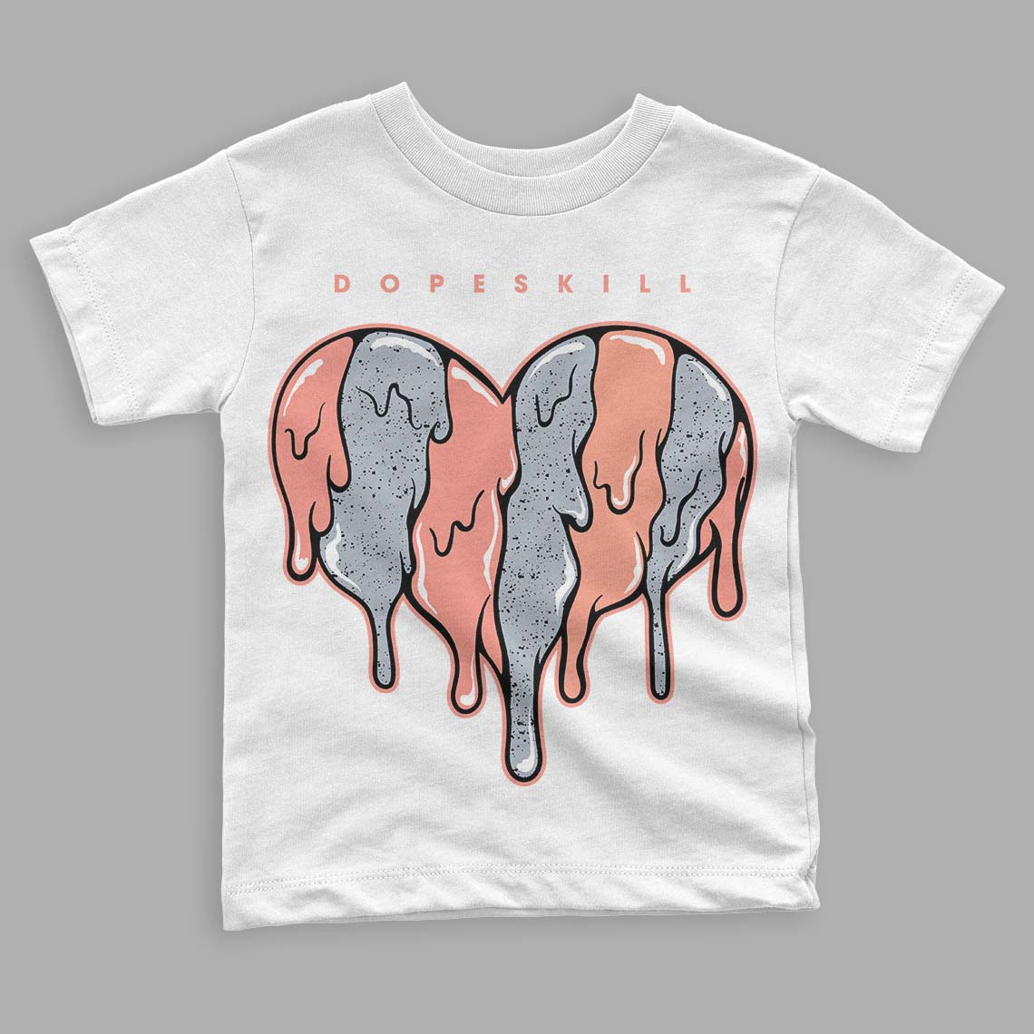 Crimson Bliss 5s superstreetwear Toddler Kids T-shirt Slime Drip Heart Graphic