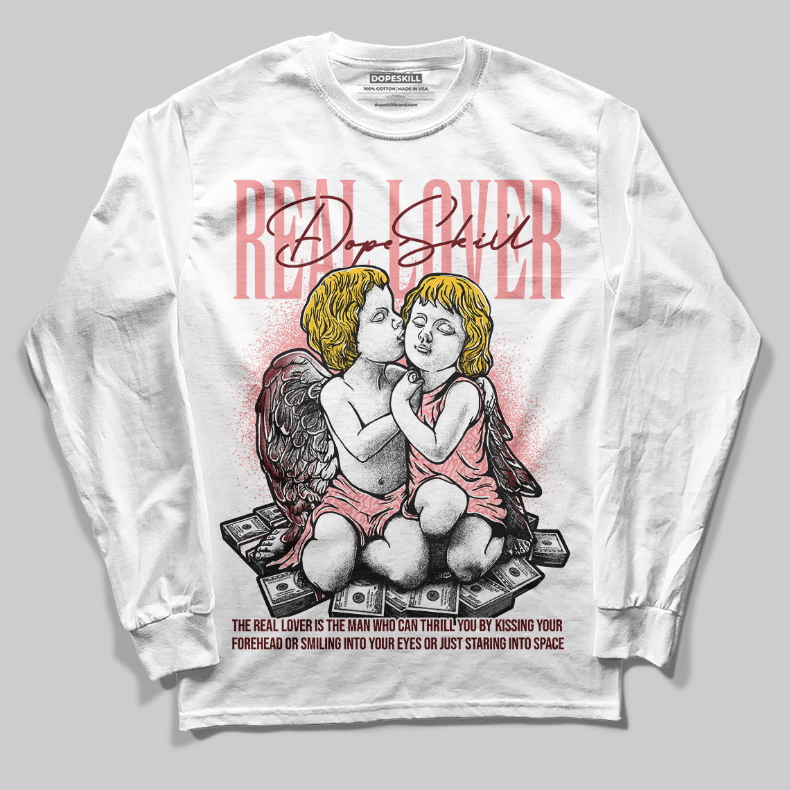 VALENTINE'S Day 3s superstreetwear Long Sleeve T-Shirt Real Lover Graphic