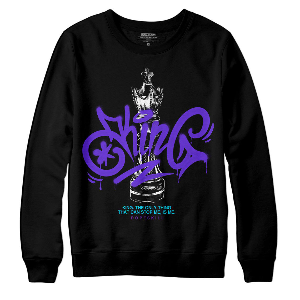 Aqua 6s superstreetwear Sweatshirt King Chess Graphic