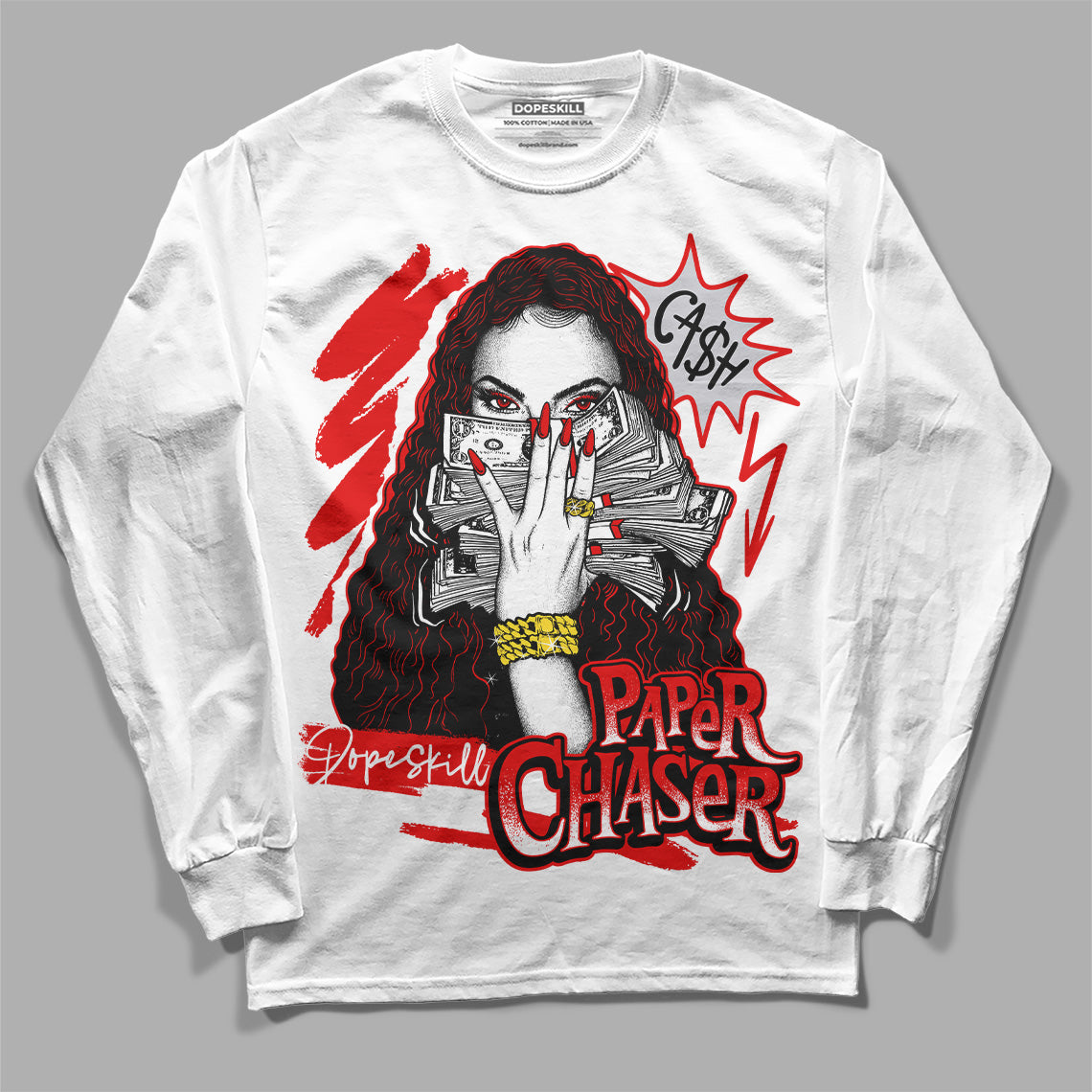 Red Cement 4S superstreetwear Long Sleeve T-Shirt NPC Graphic