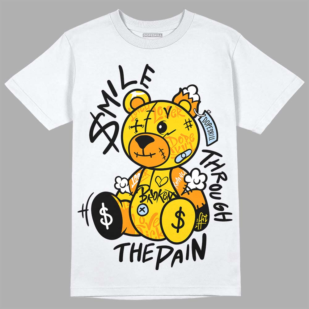 Yellow Ochre 6s superstreetwear T-Shirt Smile Through The Pain Graphic