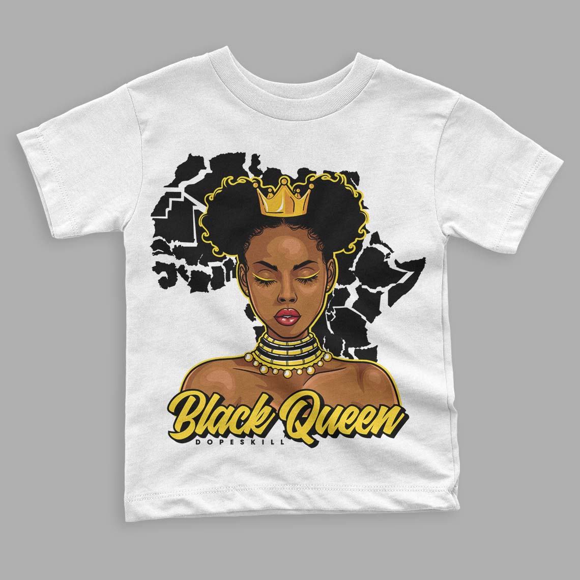 Black Tour Yellow AJ 4 Thunder superstreetwear Toddler Kids T-shirt Black Queen Graphic