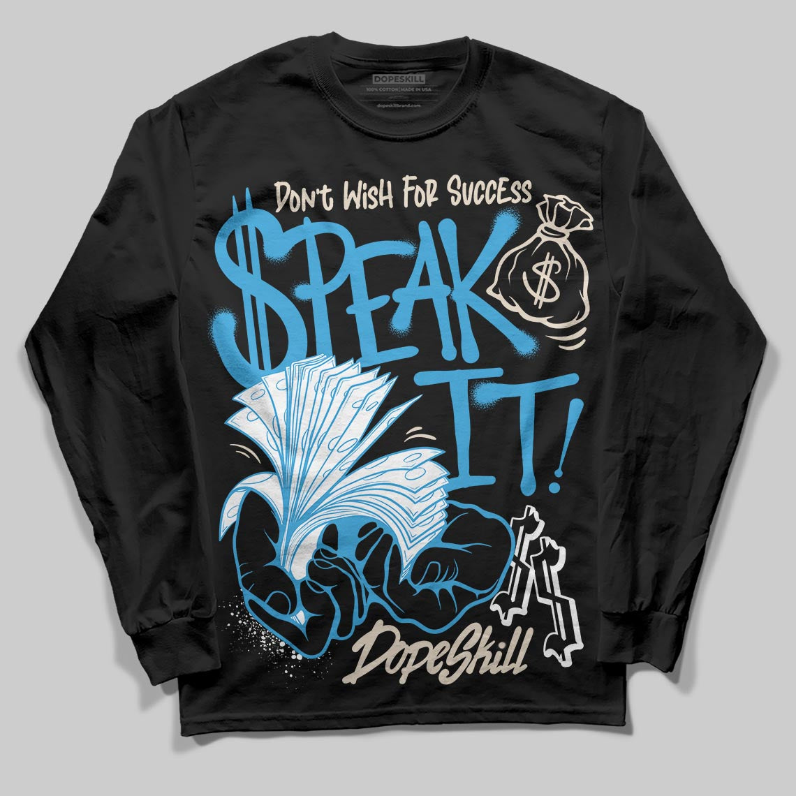 UNC Reimagined 1s superstreetwear Long Sleeve T-Shirt Speak It Graphic