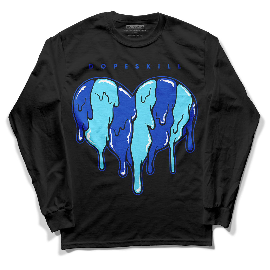 SB Dunk Argon superstreetwear Long Sleeve T-Shirt Slime Drip Heart Graphic