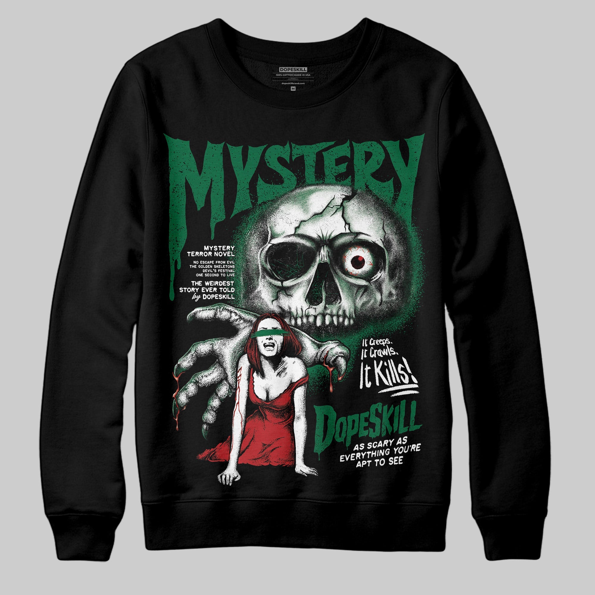 Pine Green 13s superstreetwear Sweatshirt Mystery Ghostly Grasp Graphic