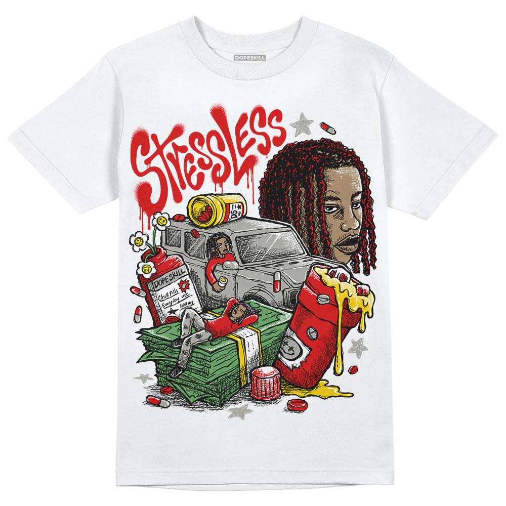Fire Red 3s superstreetwear T-Shirt Stressless Graphic