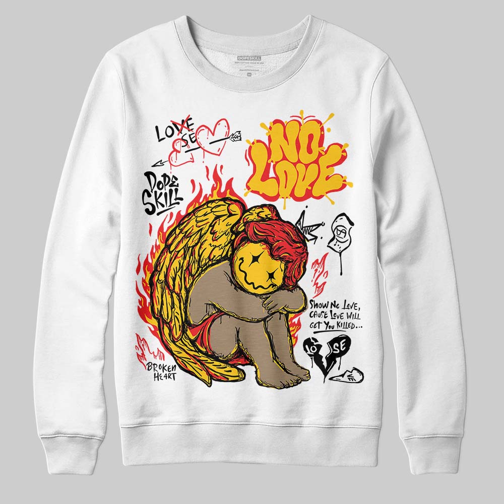 Yellow Collection superstreetwear Sweatshirt No Love Graphic