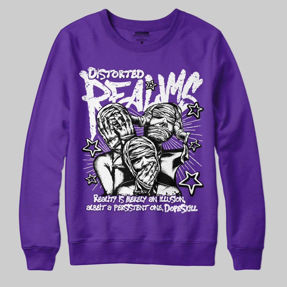 Grape 5s superstreetwear Sweatshirt Distorted Realms Graphic