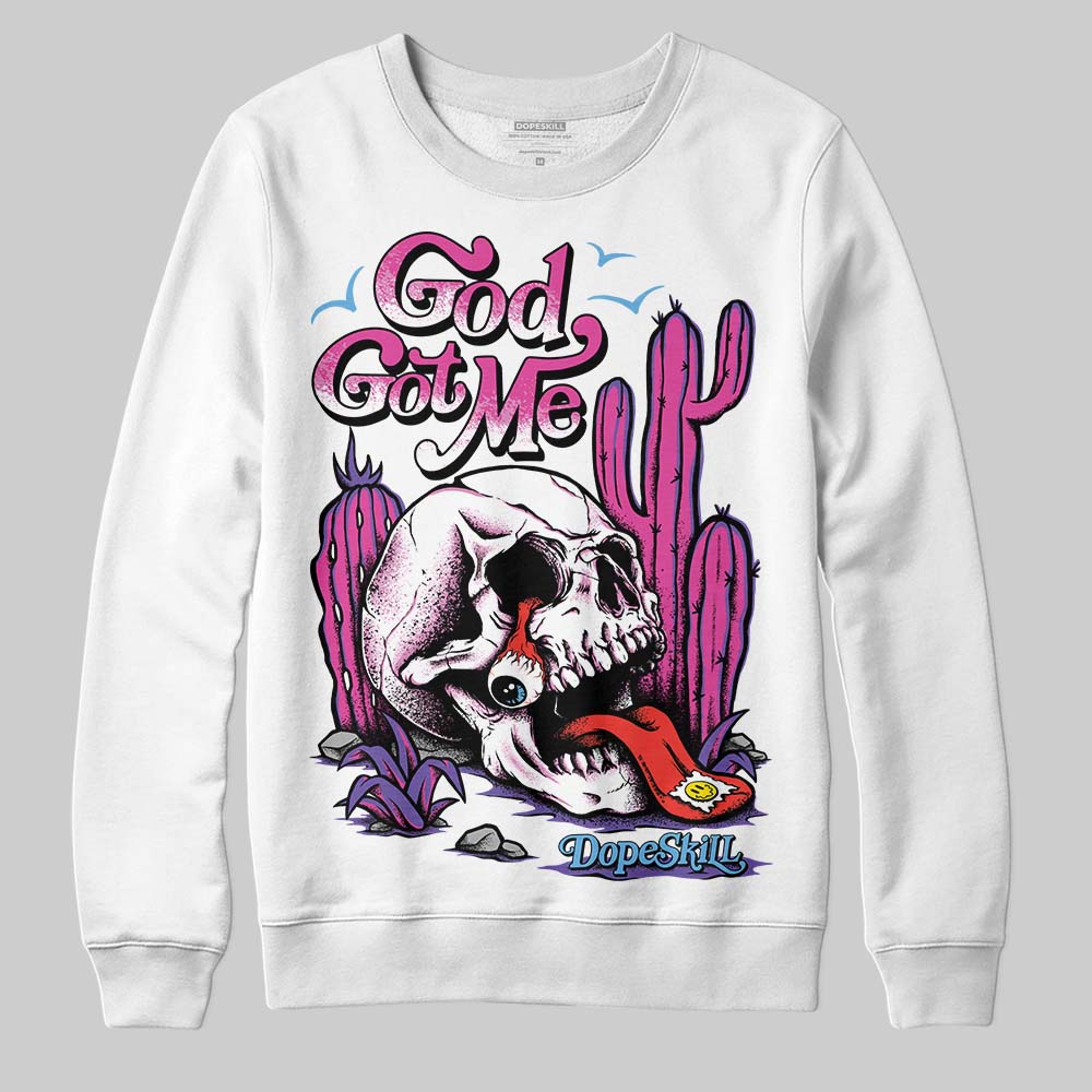 Dunk Active Fuchsia superstreetwear Sweatshirt God Got Me Graphic