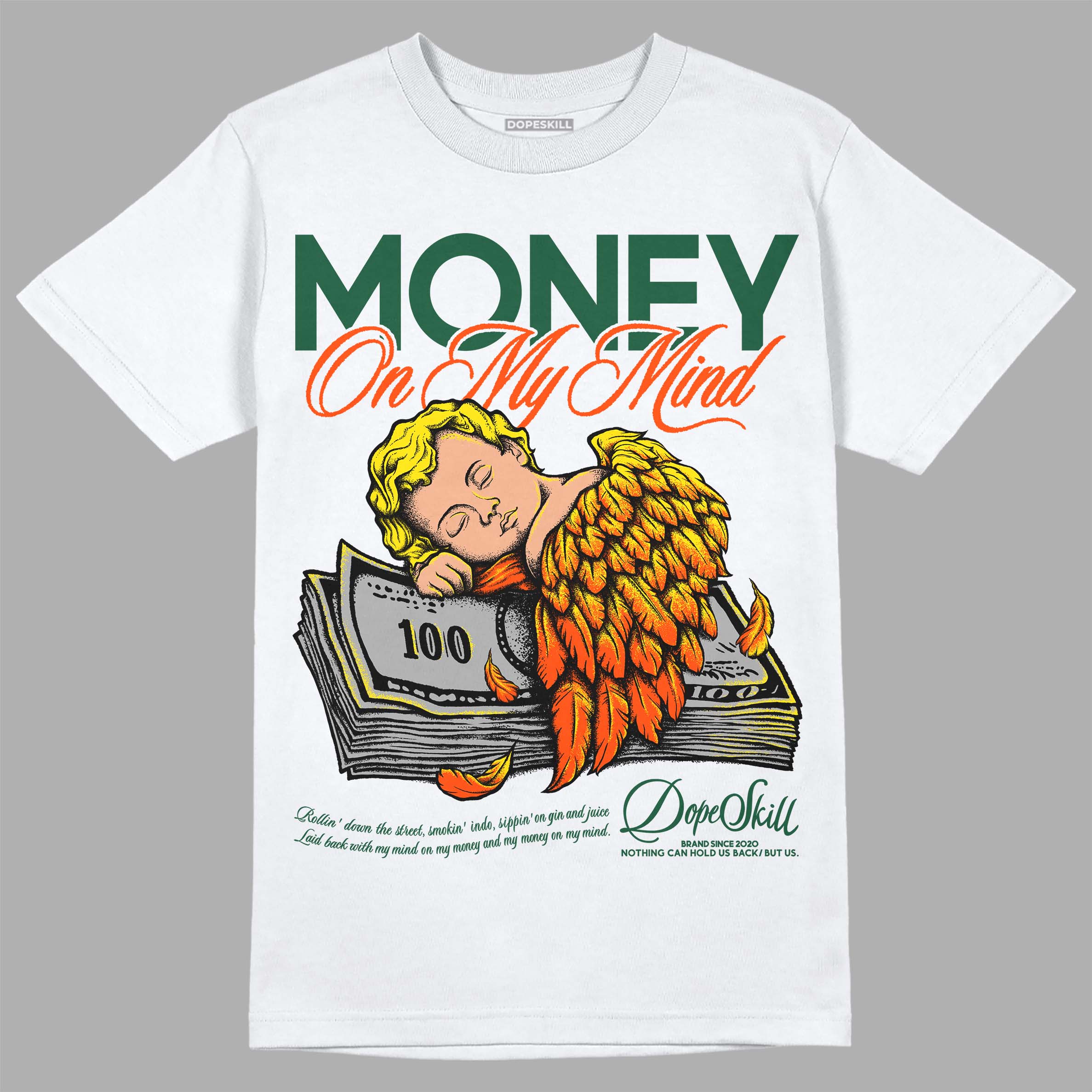 Dunk Low Team Dark Green Orange superstreetwear T-Shirt MOMM Graphic