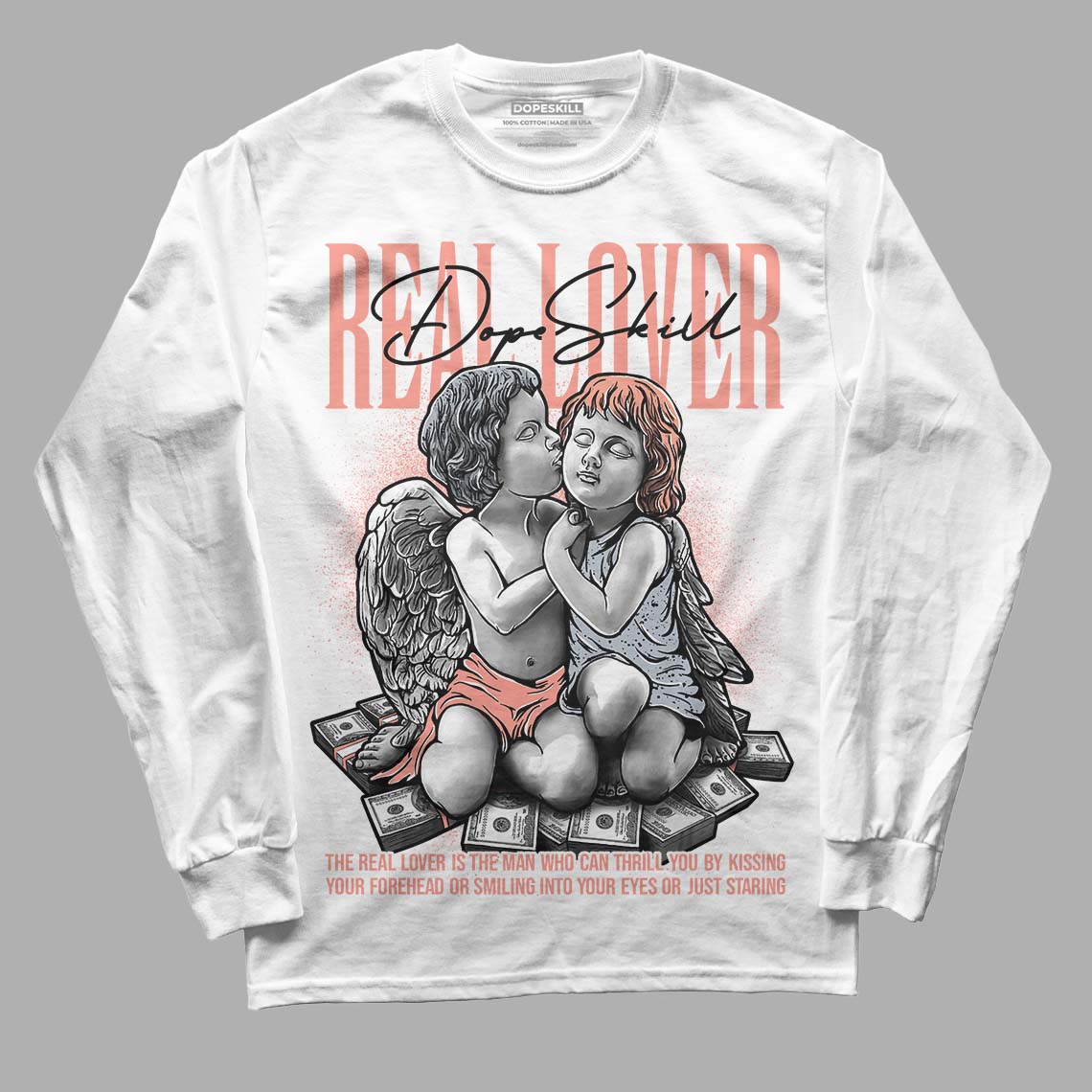 Crimson Bliss 5s superstreetwear Long Sleeve T-Shirt Real Lover Graphic