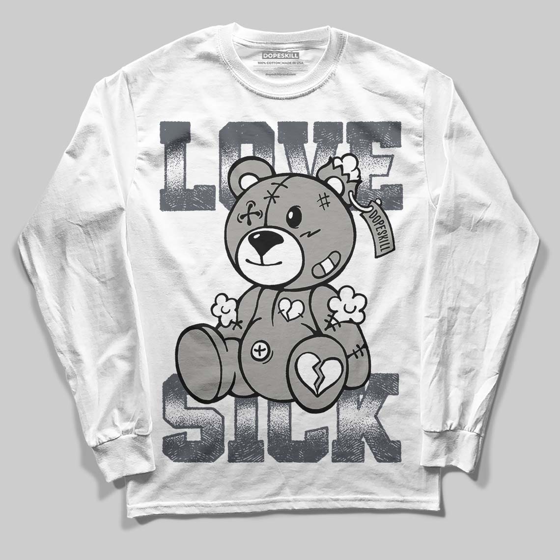 Cool Grey 11s superstreetwear Long Sleeve T-Shirt Love Sick Graphic