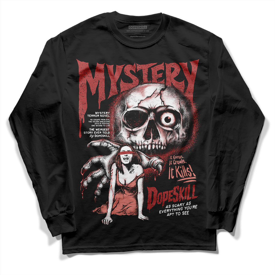 Dune Red 13s superstreetwear Long Sleeve T-Shirt Mystery Ghostly Grasp Graphic