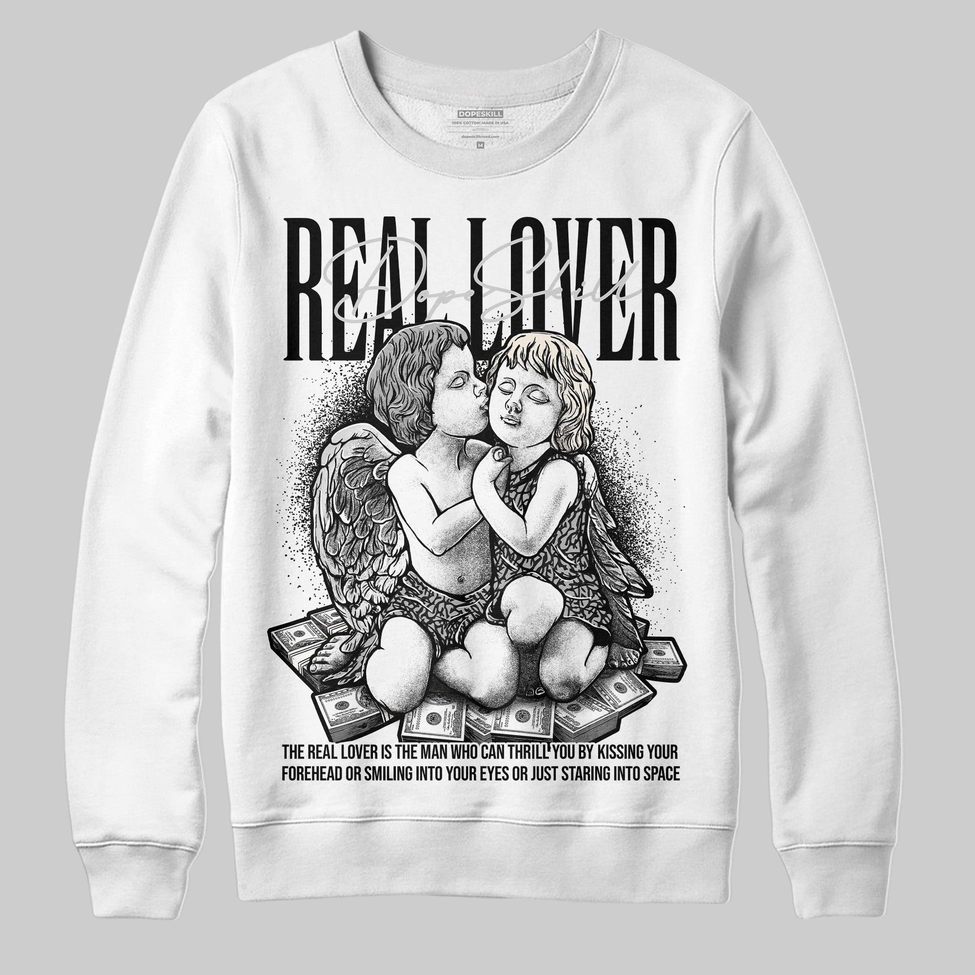 Off Noir 3s superstreetwear Sweatshirt Real Lover Graphic