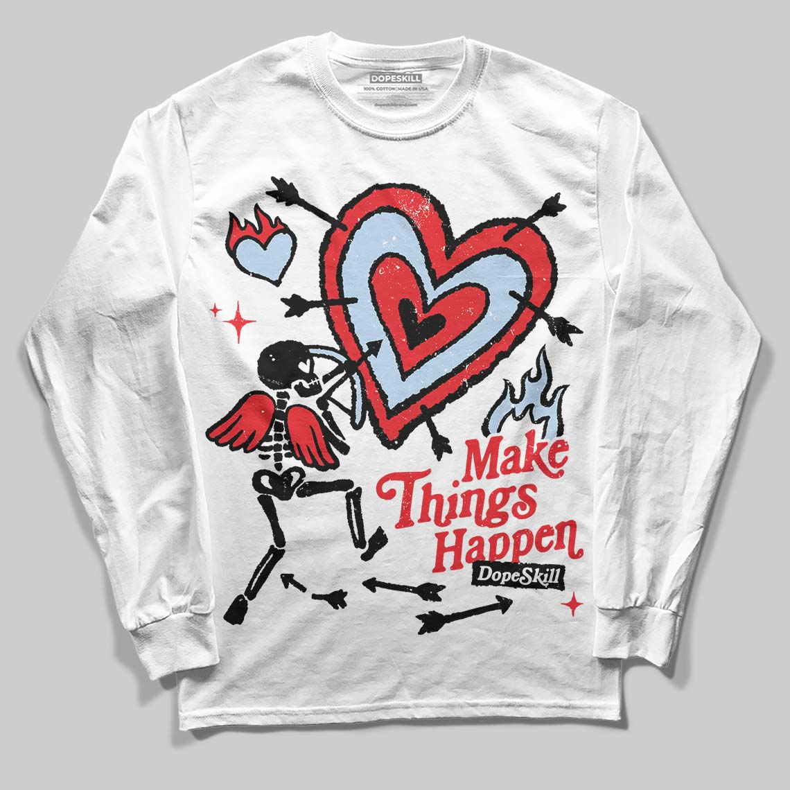 Cherry 11s superstreetwear Long Sleeve T-Shirt Make Things Happen Graphic