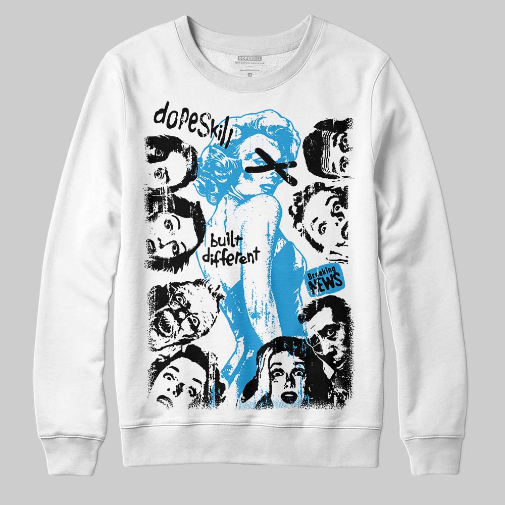 Military Blue 4s superstreetwear Sweatshirt Built Different Graphic