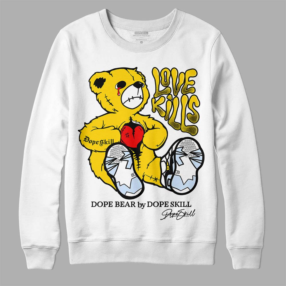 Yellow Ochre 6s superstreetwear Sweatshirt Love Kills Graphic