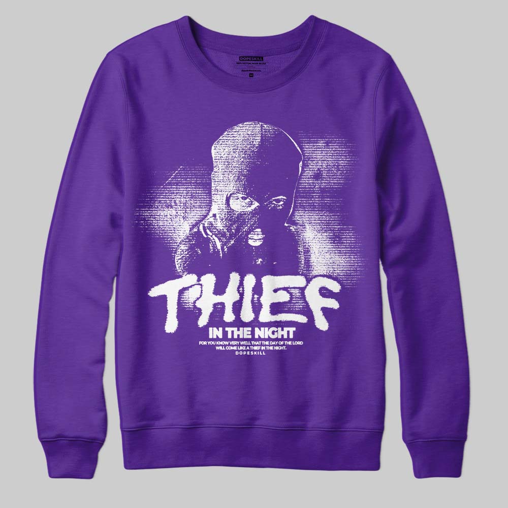 Grape 5s superstreetwear Sweatshirt Thief In The Night Graphic