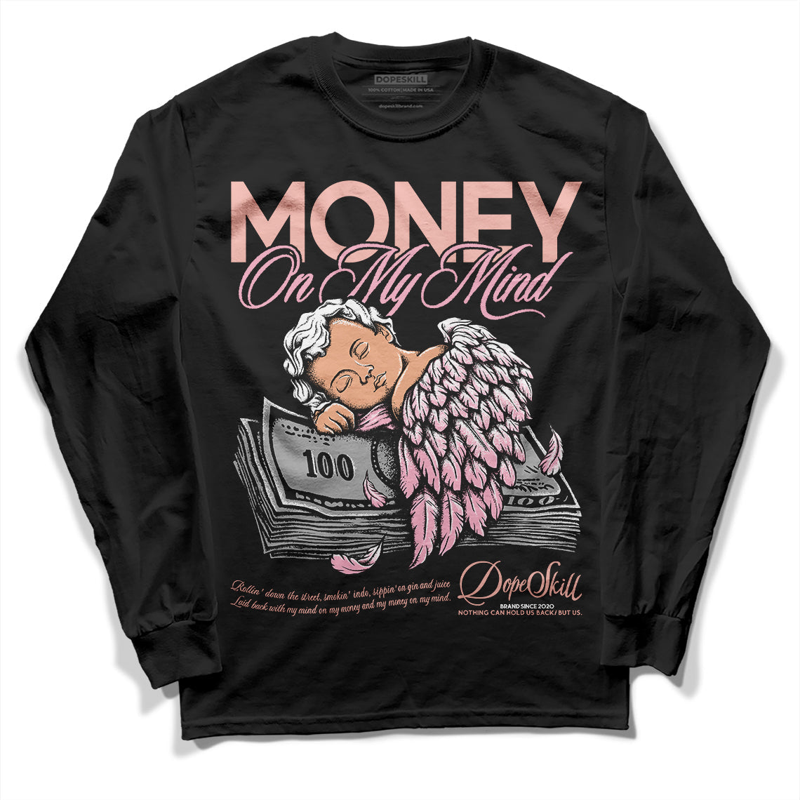 Legend Pink 11s superstreetwear Long Sleeve T-Shirt MOMM Graphic