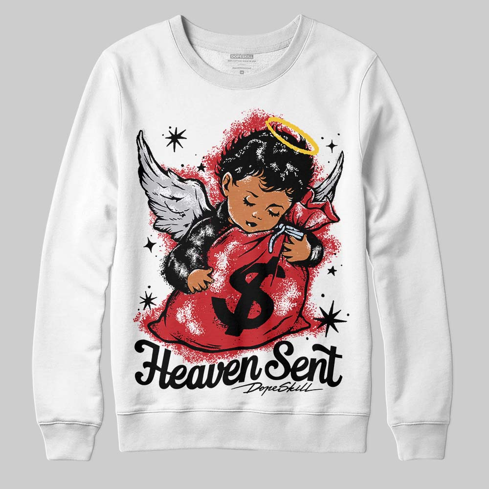 Black Metallic Reimagined 5s superstreetwear Sweatshirt Heaven Sent Graphic