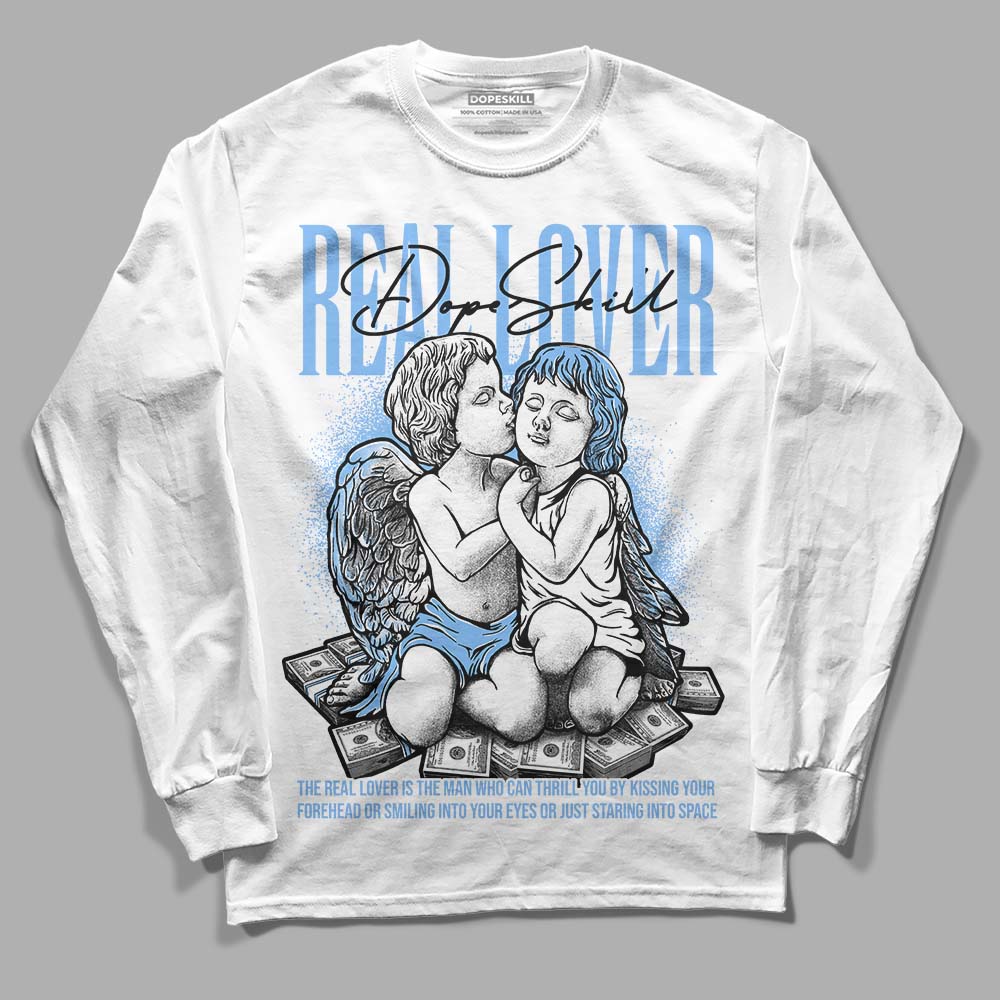 Powder Blue 9s superstreetwear Long Sleeve T-Shirt Real Lover Graphic