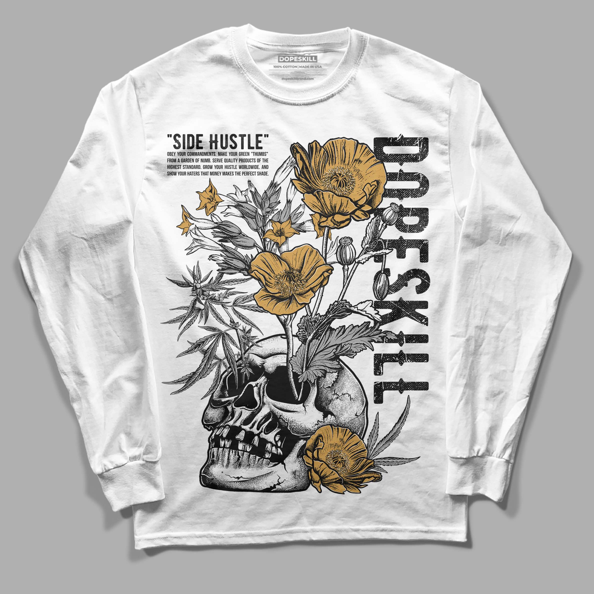 Gratitude 11s superstreetwear Long Sleeve T-Shirt Side Hustle Graphic