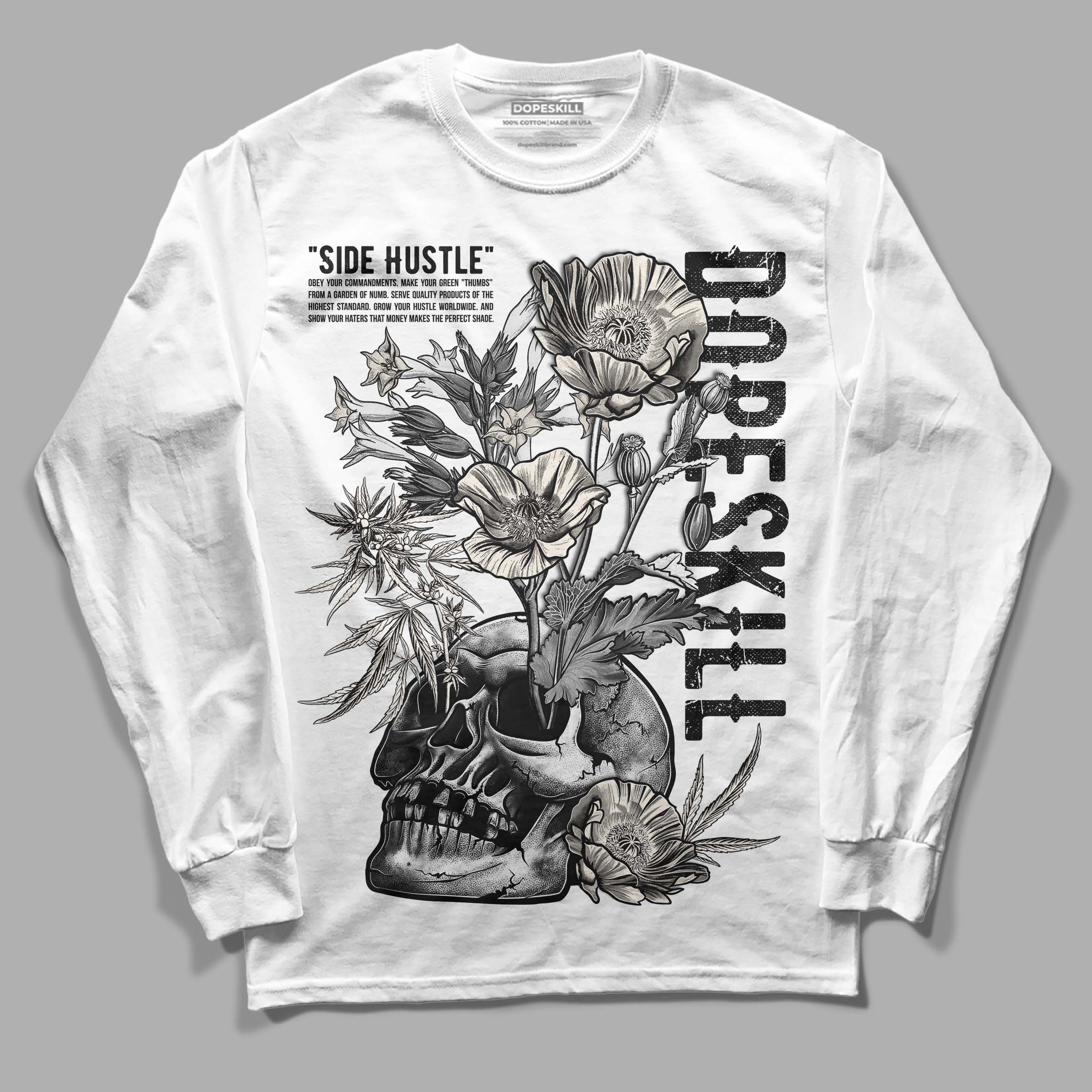 Off Noir 3s superstreetwear Long Sleeve T-Shirt Side Hustle Graphic