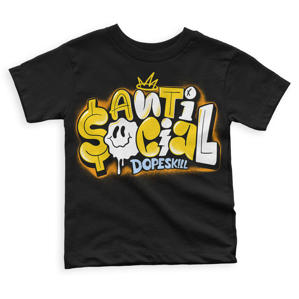 Yellow Ochre 6s superstreetwear Toddler Kids T-shirt Anti Social Graphic